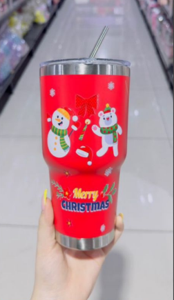 snowman merry Christmas mug