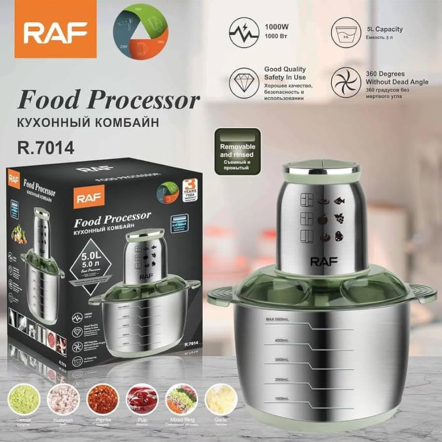 RAF food processor , food chopper 5L 1000W