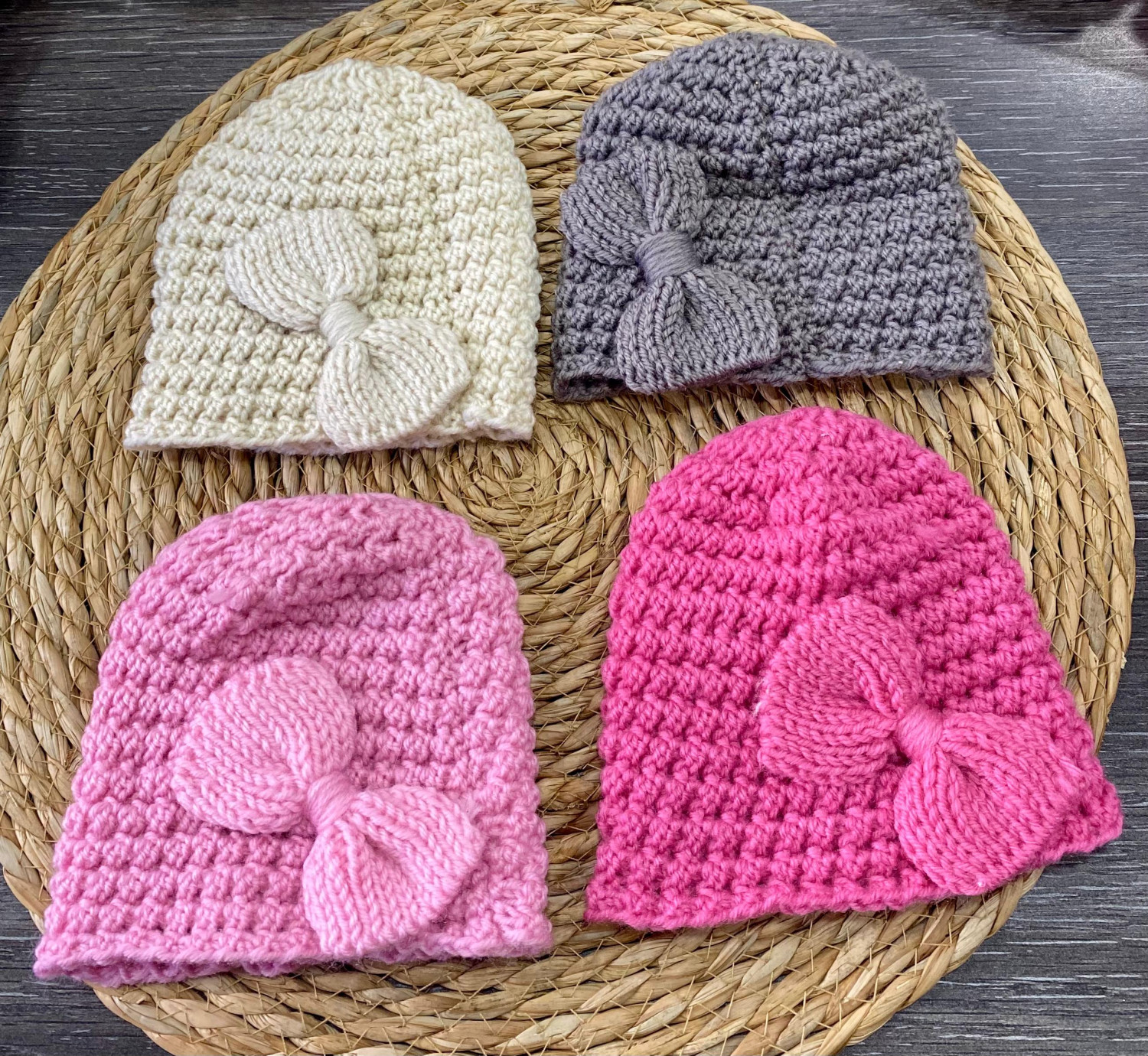 Children's Wool Headband knitted Top Hat