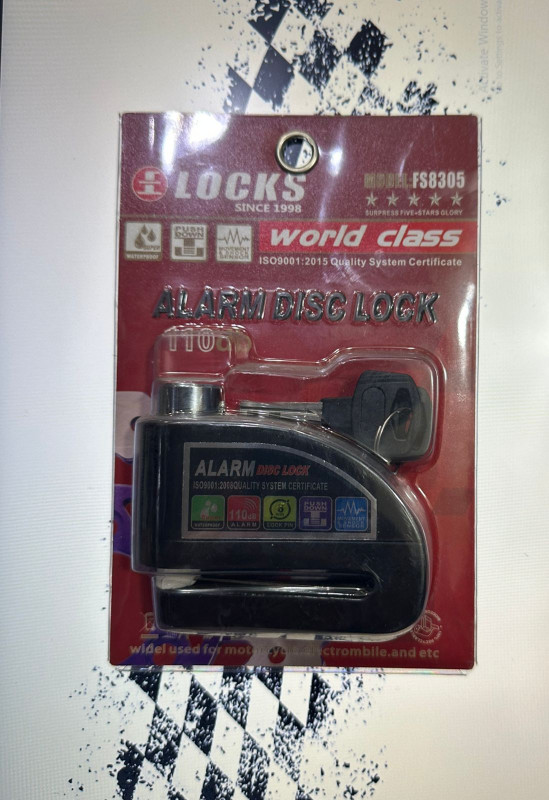 disc lock with alarm plastic