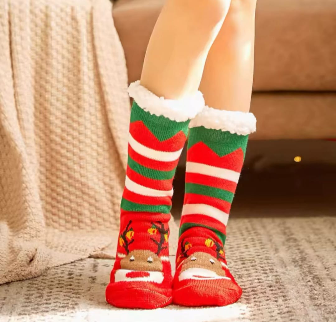 Christmas slipper socks