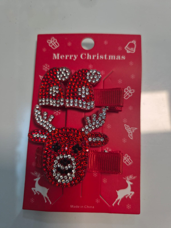 Christmas Santa Hair Clips