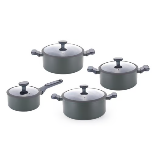 Casserole with silicon glass lid