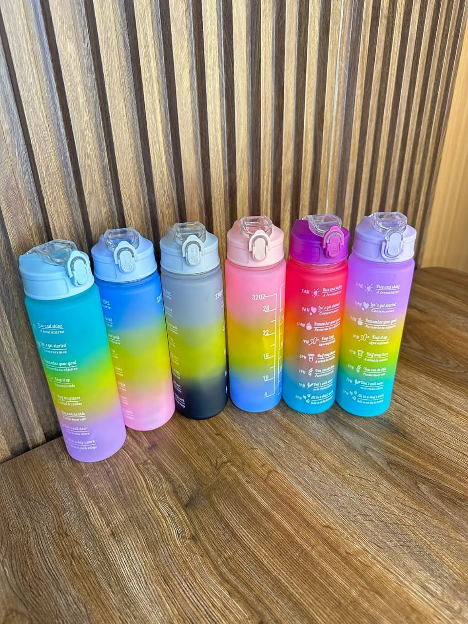 Motivational water bottle