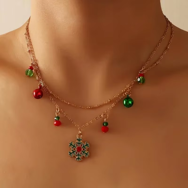 Snowflake stainless necklaces