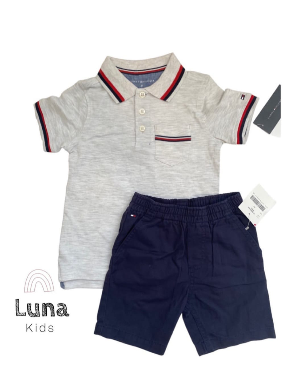Tommy Hilfiger Boys 12-24 Months Short Set
